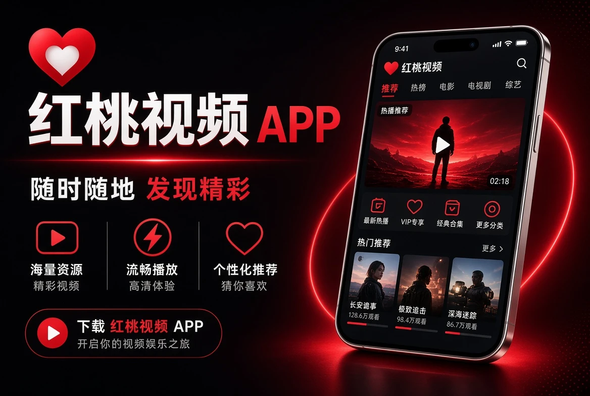 红桃视频APP移动界面